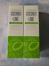 Lot of 2 Schmidt's Coconut-Lime Toothpaste Vitamins  Botanicals 4.7 oz