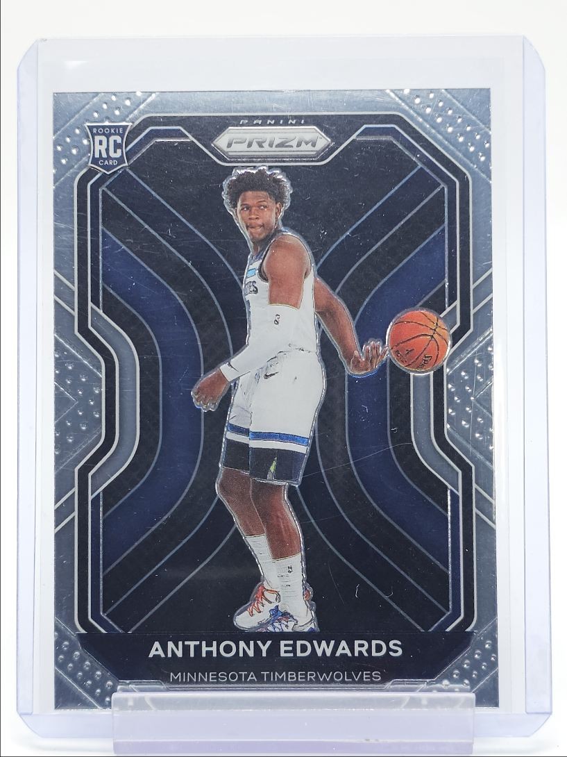 ANTHONY EDWARDS 2020-21 PANINI PRIZM BASKETBALL ROOKIE #258 A RC Q4856