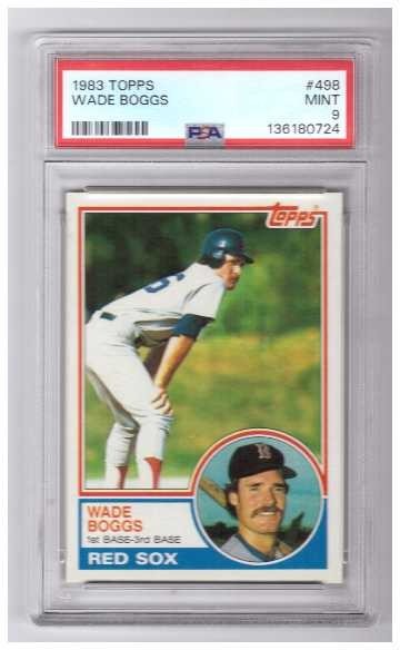 1983 Topps - Wade Boggs #498 (RC) PSA 9 MINT