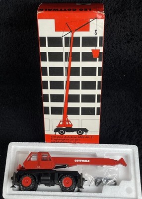 Conrad Leo Gottwald AMK 46-21 Telescopic Rough Terrain Crane Diecast Model NOS