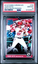 2018 PANINI CHRONICLES DONRUSS OPTIC RATED ROOKIES JUAN SOTO ROOKIE RC PSA 10
