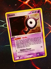MP Pokemon UNOWN [Y] Card EX UNSEEN FORCES Set #Y/28 Subset Holo Foil Rare on eBay
