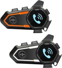 Helmet Bluetooth Intercom, 900mAh, 2 Riders Motorcycle Helmet Bluetooth, Dual...