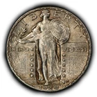 1929 25c Standing Liberty Silver Quarter - Original Toning - UNC - SKU-Y6804