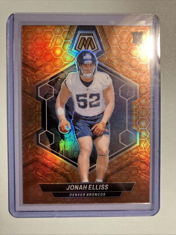 2024 PANINI MOSAIC FOOTBALL 🏈 JONAH ELLISS HONEYCOMB PRIZM ROOKIE #364⭐️