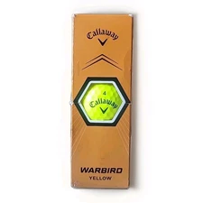 Callaway Golf Balls Warbird Yellow 3 Count NEW