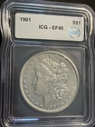 1901 Morgan Silver Dollar $1 ICG XF40