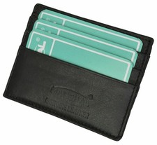 Men's Genuine Leather Front Pocket Slim Thin ID Credit Card Money Holder Wallet