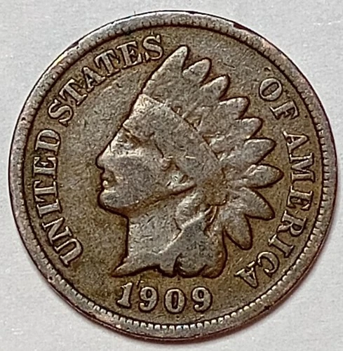 Indian Head Penny Lot of "1" VERY NICE 1909 GOOD OR BETTER°$ FREE SHIPPING $#965