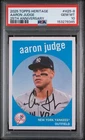 2025 Topps Heritage Aaron Judge 25th Anniversary #H25-8 PSA 10