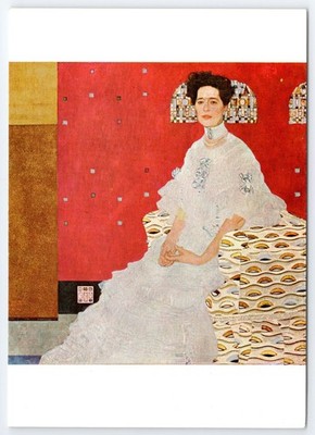 Gustav Klimt Portrait of Fritza Riedler 1906 Art Postcard Austria