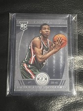 Panini Totally Certified Giannis Antetokounmpo Rookie Card #236 Bucks 2013-14. rookie card picture