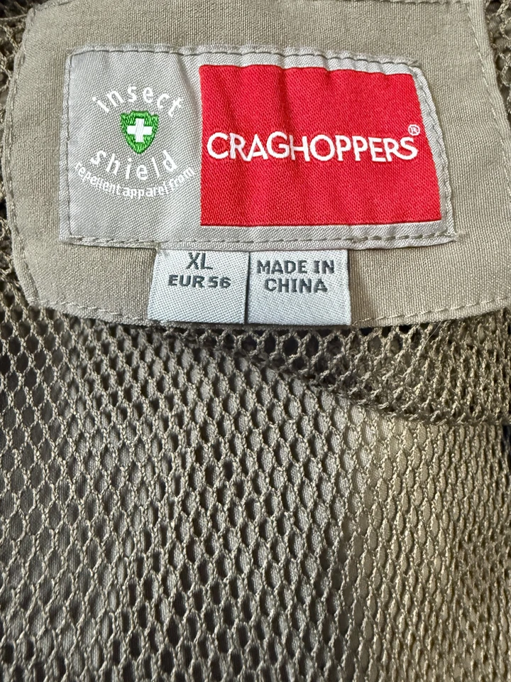 CRAGHOPPERS Nosilife - Men's Insect Shield Gray Outdoor Vest - Size X-Large - XL - Image 4 of 4