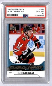 Alex DeBrincat 2017-18 Upper Deck Young Guns Rookie #221 PSA 10 Chicago
