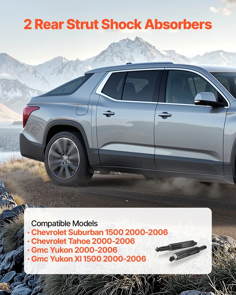 VEVOR Rear Shock Absorber Strut Assembly 2Pcs 2000-2006 Chevrolet Suburban 1500 - Изображение 2 из 4