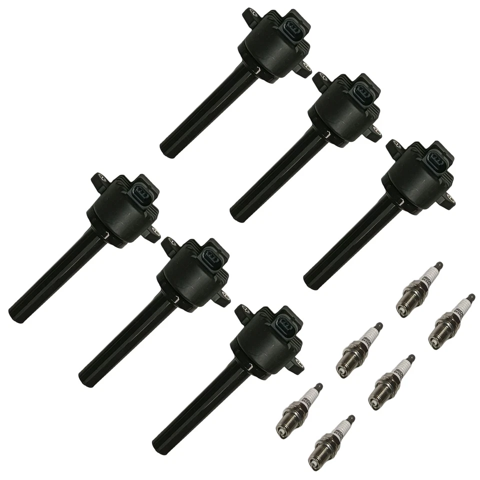 6X Bobina de encendido y bujía para Isuzu Rodeo 2000-2004 3,2 L V6 UF252 Foto 3 de 4