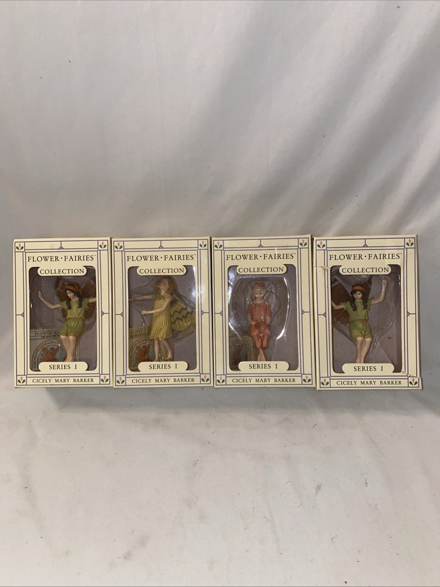 4 Cicely Mary Barker FLOWER FAIRIES Ornament SERIES I retired