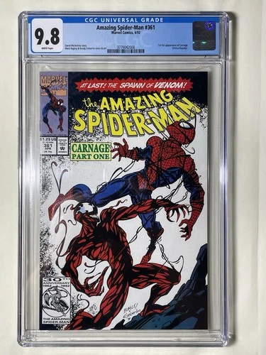 Amazing Spider-Man 361 (Marvel, 1992) CGC 9.8 WP 1st Full Appearance Carnage Key