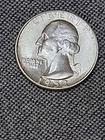 Stunning Bu 1952 San Francisco Mint Silver Washington Quarter.   #038