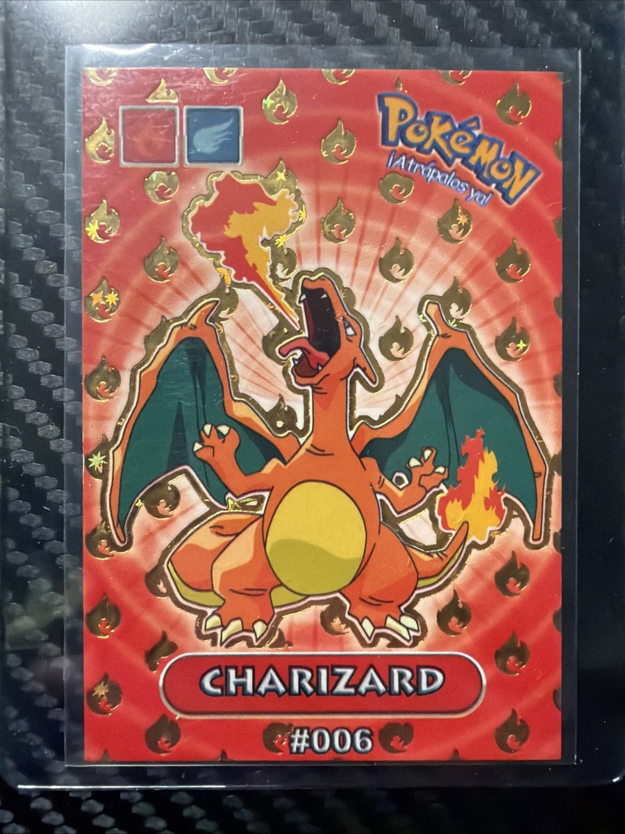 electric charizard pokemon card Charizard #6 - Gold Fire Holo