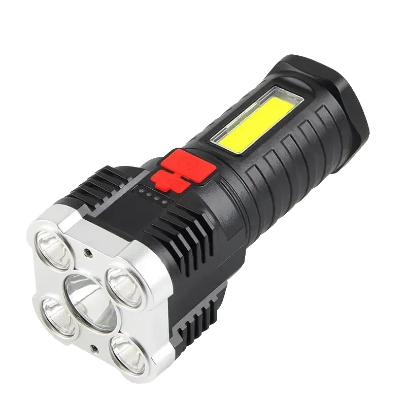 Lampe Torche LED Ultra Puissante 2000 Lumens – Lampe De Poche Camping Antidérapante, Étanche, Compacte Avec Lanière – Idéale Randonnée, Urgences & Plein Air