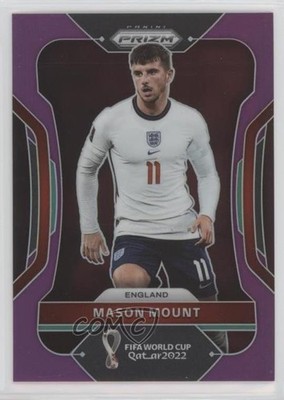 2022 Panini Prizm World Cup Qatar Purple Prizm 151/199 Mason Mount #92 pe8