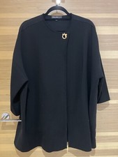 Salvatore Ferragamo Black Wool Jacket, L