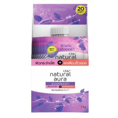 Cream Face Skin Olay Natural Aura Ageless Whitening SPF15 PA ++ 7.5 g x 6 Sachet