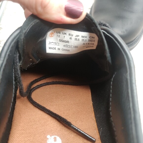 Men Shoes from the American brand Timberland 5549R Black Leather |  mortoglou.gr | eshop.