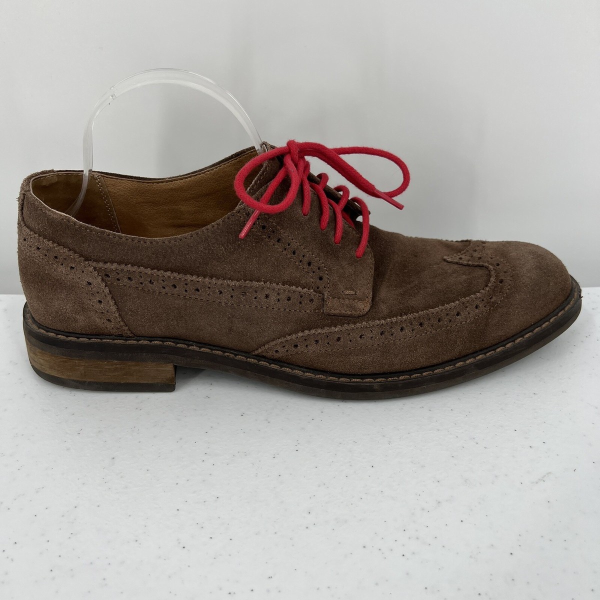Vionic Bruno Shoes Mens 9 Brown Leather Wingtip Brogue Lace Up Derby Oxford Vionic Bruno Oxford Men main image 3