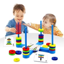 VATOS Board Magnetic Matching Game STEM Science Toy for Age 3+ Boys & Girls