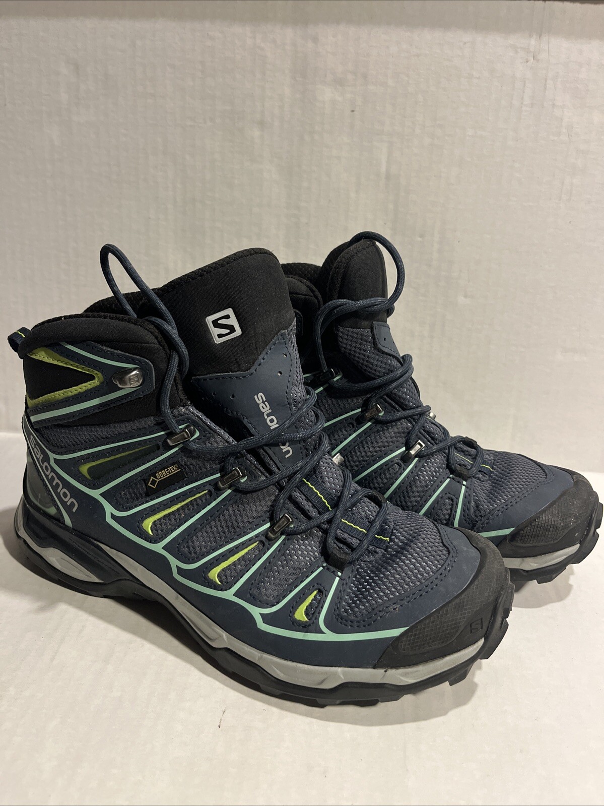 Stivali da trekking Salomon donna X Ultra Mid GTX taglia 7 scarpa GoreTex blu
