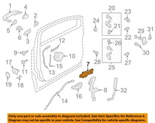 FORD OEM 12-19 Escape,Focus Front Door Lock Hardware-Handle Base CM5Z5826684F