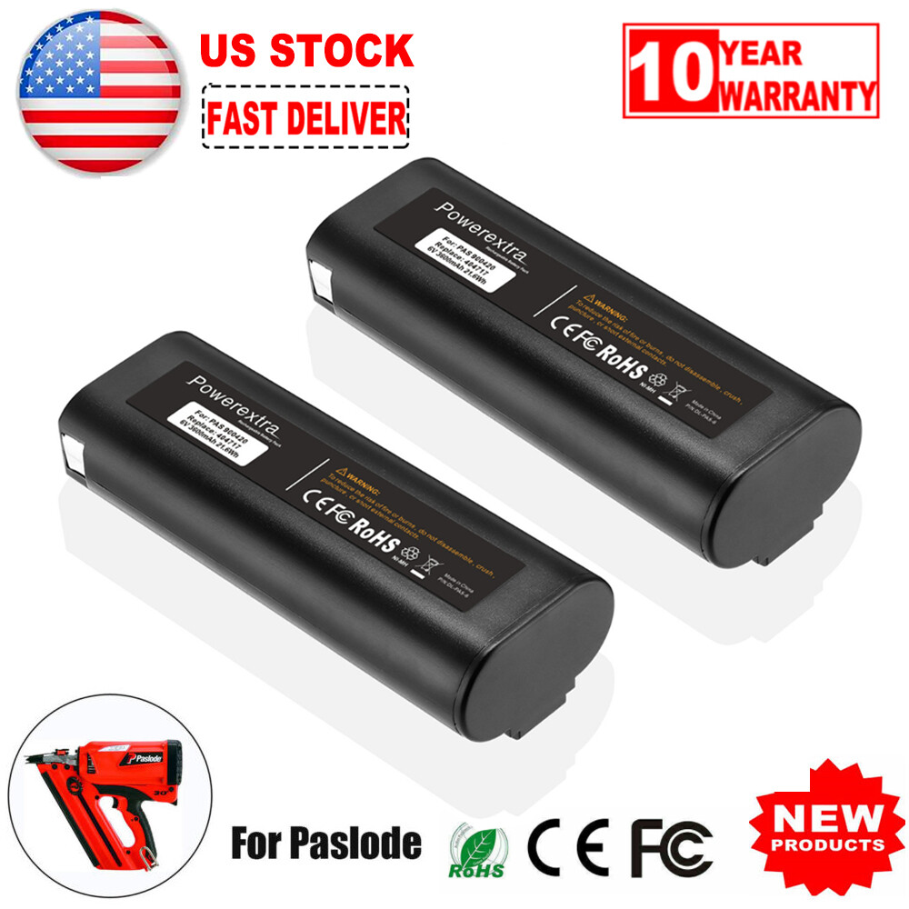 2&times; 4.8Ah Ni-MH Battery for PASLODE 6V 404717 902000 900400 