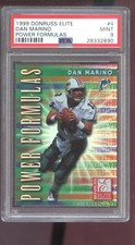 1999 Collector's Edge Power Formulas #4 Dan Marino PSA 9 Graded Football Card