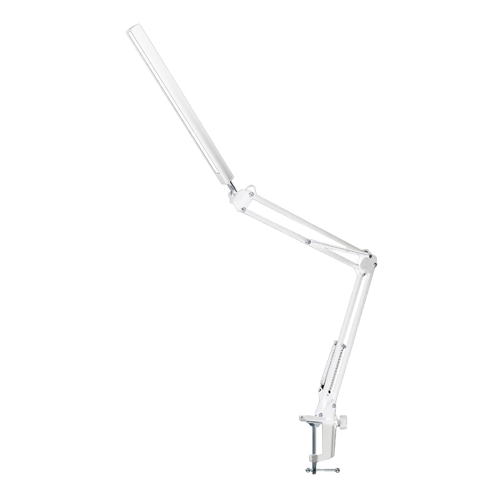 LED Desk Lamp with USB Charging Port 360°Spin Swing Arm Desk Light with Clamp...