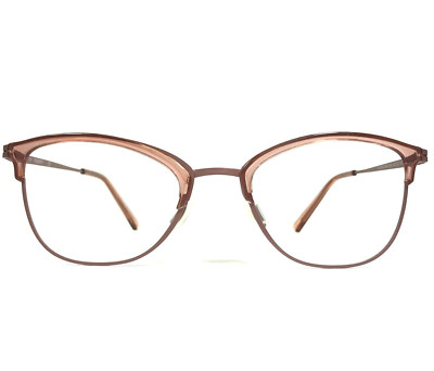 Flexon Eyeglasses Frames W3023 640 Rose Gold Clear Pink Cat Eye 52-20-140