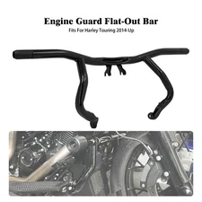 Flat-out Front Engine Guard Crash Bar For Harley Touring Road Street Gilde 14-25