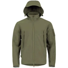 Highlander Tactical Softshell Jacket Water Resistant Army Style Ranger Green