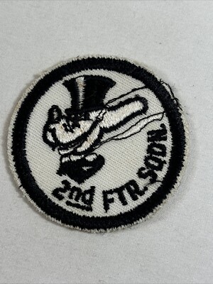 USAF 2nd Fighter Squadron Small Round Patch Tyndall AFB