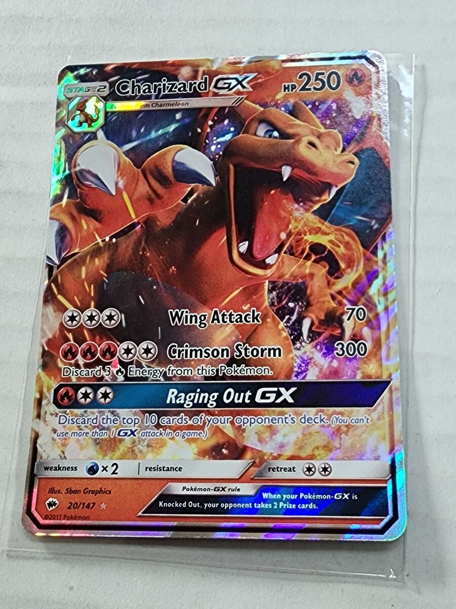 Charizard GX 20/147 - SM: Burning Shadows - Ultra Rare Holo Pokemon Card NM