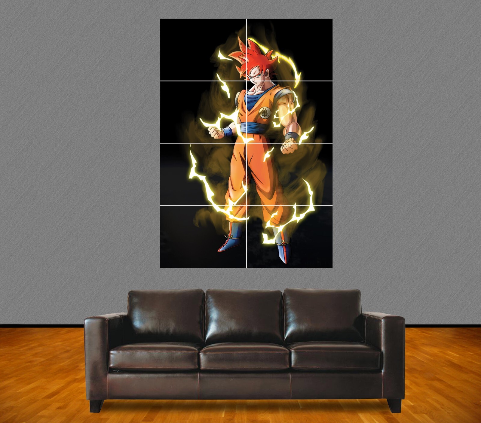 Poster Dragon Ball géant A0 Goku autocollant mural grand format sticker chambre de geek