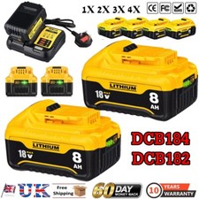 NEW For DeWalt Battery 18V 8.0ah 9.0Ah Li-ion DCB182 DCB184 DCB183 DCB205