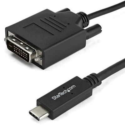 NEW Startech CDP2DVIMM1MB 1m 3 ft USB-C to DVI Cable USB 3.1 Type C 1920x1200