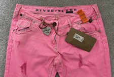 River Island Petite Pink Jeans River Island Relaxed Flare Jean In