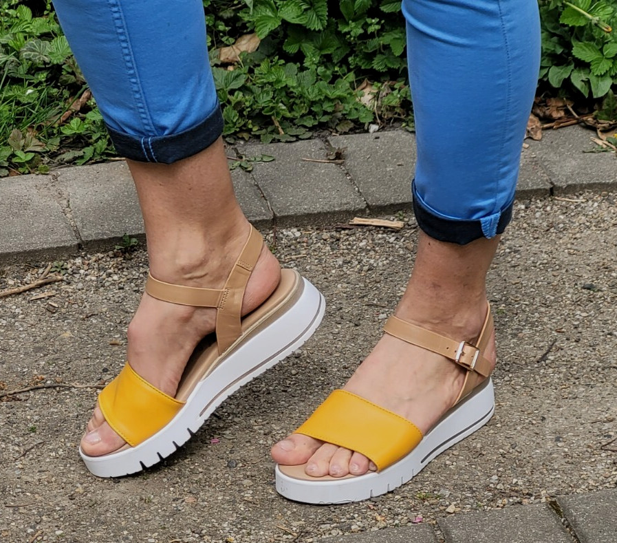 Модель Repo Phil 81257-E5 бежевый желто-верблюжий Джалло Эхтледер Римхенсандале Дамен