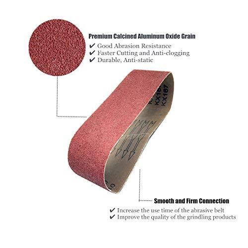 Sanding Belts 4x36, Aluminum Oxide Sanding Belt Sandpaper for Belt