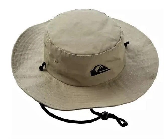 Quiksilver Khaki Safari Bucket Sun Beach Hat Cap L/XL