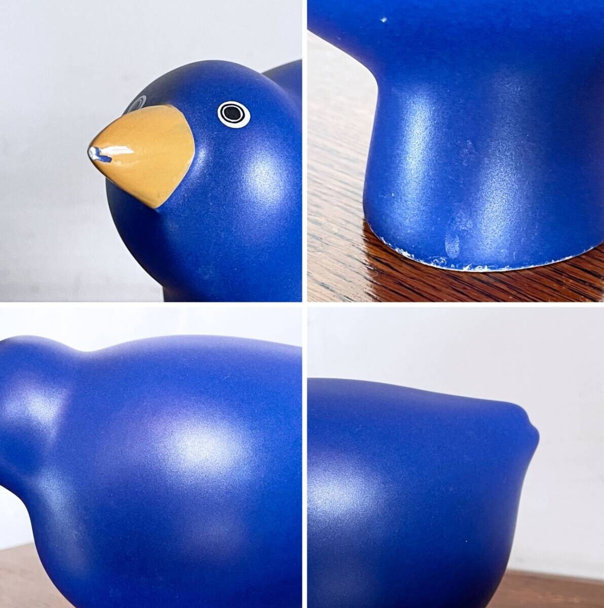 Vintage ARABIA Parvi Lisa Bird Figurine by Howard Smith, Blue