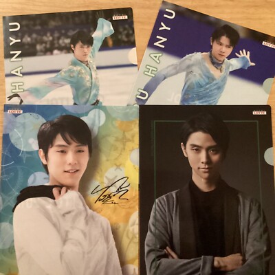 Yuzuru Hanyu Clear File Holder 4 Set Olympic Gold Medalist Japan Figure SkatingG